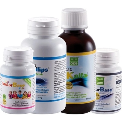 Endokrin Pack Factor Base Kids 60 tabliet OK Alfa+ 115 ml Factor Base 60 tabliet Emulips Drink 60 g