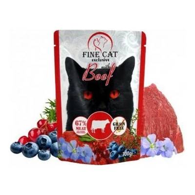 Fine Cat XXL kapsička pro kočky s hovězím 300 g
