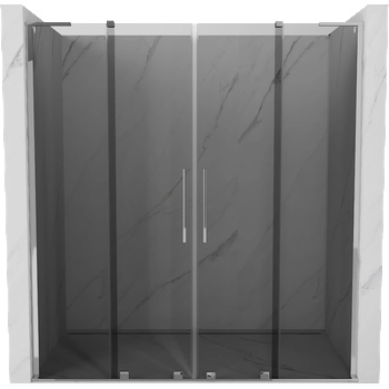 Mexen Velar L Duo плъзгащи се душ врати 180 см, графит, хром - 871-180-003-42-01 (871-180-003-42-01)