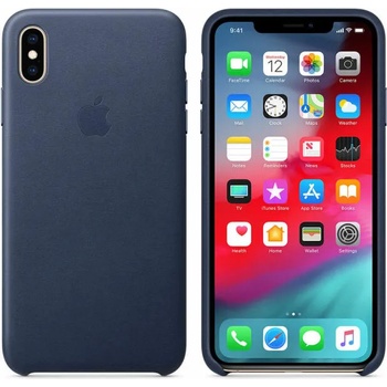 Image 1 of Apple iPhone XS Max Leather cover midnight blue (MRWU2ZM/A)