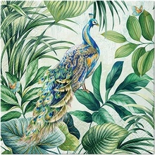 PAW servítky L Peacock 33x33cm