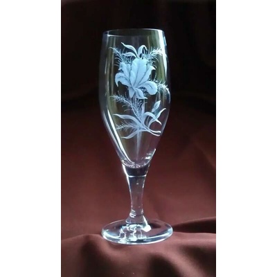 Rytiskla cz LILIE 01 pivní sklenice 380 ml