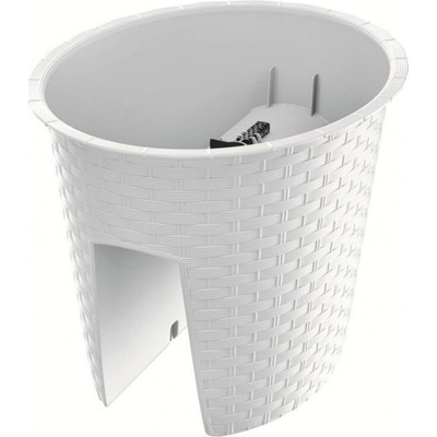 Prosperplast kvetináč na zábradlie Ratolla Oval 30 cm Biela