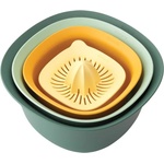 Brabantia Кухненска купа комплект, 4 бр. , с гевгир и изстисквачка за цитрусови плодове, Brabantia (BRAB122262)