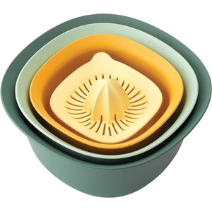 Brabantia Кухненска купа комплект, 4 бр. , с гевгир и изстисквачка за цитрусови плодове, Brabantia (BRAB122262)