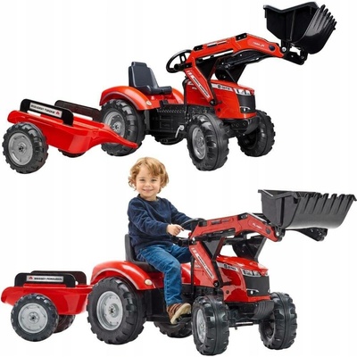 FALK Šlapací traktor Massey Ferguson S8740 s vlečkou 4010AB