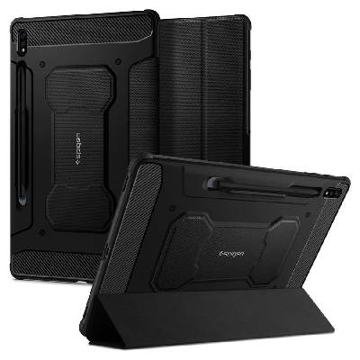 Удароустойчив, силиконов калъф за Samsung Galaxy TAB S7 / S8 (11.0" ) от Spigen Rugged Armor PRO - черен ( 8809710755833-ACS01604 ) - 10045