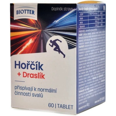 Biotter Hořčík + Draslík 60 tabliet