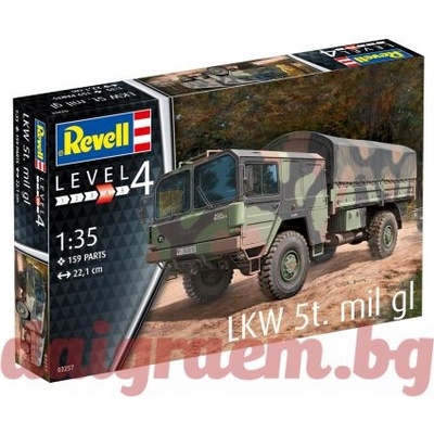 Revell Хоби модел REVELL 03257 - Военен камион LKW 5t. mil gl (R03257)