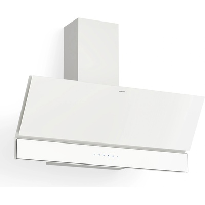 Klarstein Velaire абсорбатор, Елегантен, минималистичен, мощен, Енергийна ефективност A++, 820 м³/ч, 90 см (6110A 90cm (White)) (6110A 90cm (White))