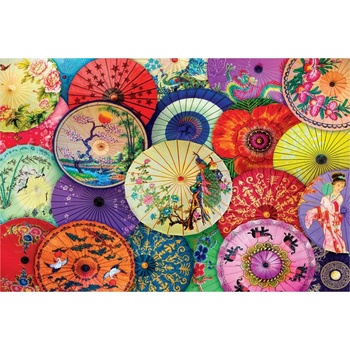 EUROGRAPHICS - Puzzle Asian Oil-Paper Umbrellas - 1 000 piese
