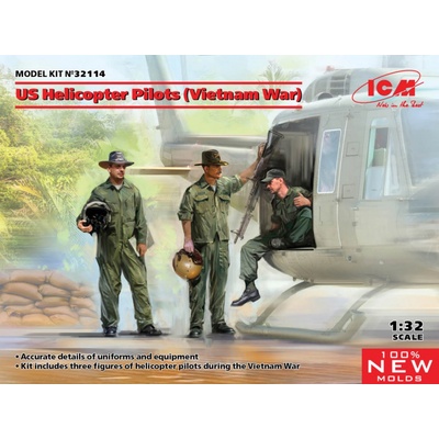 ICM US Helicopter Pilots Vietnam War 1:32