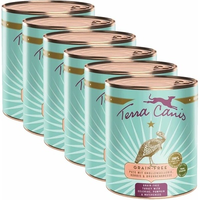 Terra Canis ﻿Grain-free Turkey with celery pumpkin & watercress 6 x 800 g
