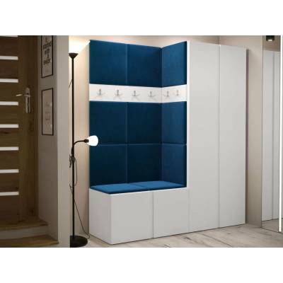 ORION III s botníkem a čalouněnými panely Bílá modrá Mirjan ORION III Artisan bílý Manila 26