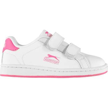 Image 1 of Slazenger Детски маратонки Slazenger Ash Vel Trainers Childrens - White/Cerise