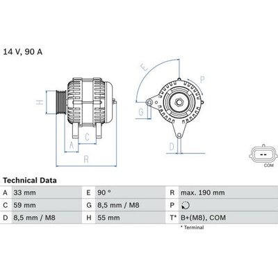 generátor BOSCH 0 986 046 440