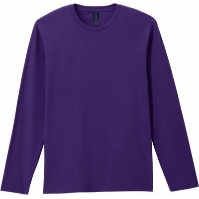 Gildan Unisex bavlněné tričko s dlouhými rukávy Softstyle Fan Dark Purple
