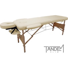 Tandem Skládací masážní stůl Basic-2 Slim Barva: krémová 186 x 60 cm 13 kg 2 barvy