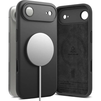 Ringke Силиконов магнитен калъф MagSafe Ringke за iPhone 17 Air - черен (8800328812253)