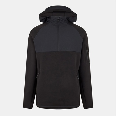 HUGO BOSS Men's Urban Quarter Zip Lightweight Fleece - Black