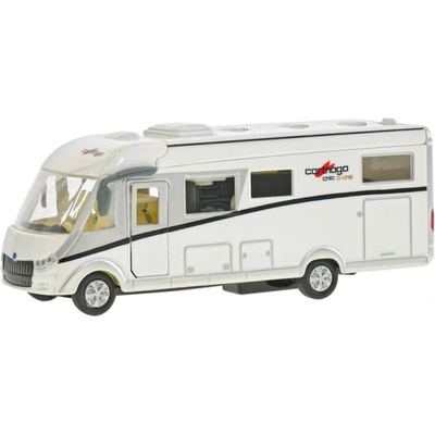 Mikro Kids Globe Traffic каравана Carthago 16см метална с обратен ход на батерии със светлина