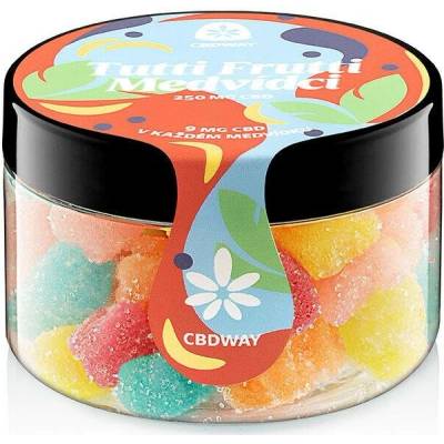 CBD WAY Medvídci Tutti Frutti 250 mg 100 g