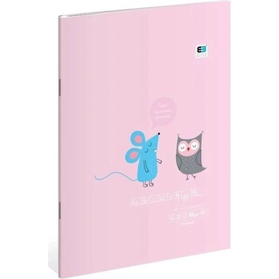 Interdruk Zošit A4 32 3 linajkový 90g BEBE Kids Pastel NA UČENIE PÍSANIA