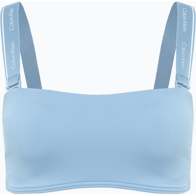 Calvin Klein Горнище на бански костюм Calvin Klein KW0KW02731 Removable Straps - RP faded denim
