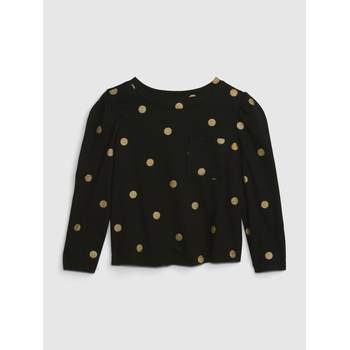 GAP Бебешка тениска Mix & Match с джобче GAP GAP | Cheren | Момичешки | 74-80