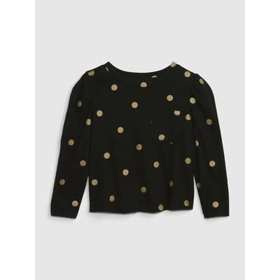 GAP Бебешка тениска Mix & Match с джобче GAP GAP | Cheren | Момичешки | 74-80