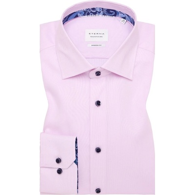 Eterna Dynamic pánska bavlnená košel'a non-iron modern fit ružová