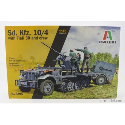 Italeri Truck Sd.kfz. 10/4 With Flak 30 And Crew Military 1945 1:35