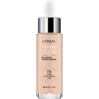 L'Oréal Paris True Match Nude Plumping Tinted Serum tónující sérum 0,5-2 Very Light 30 ml