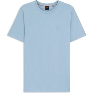 Boss Тениска Boss Mens BOSS ORANGE Tales T-Shirt with Logo Patch Premium Cotton - Blue 458