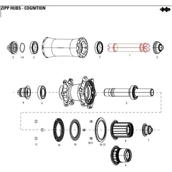 Zipp AXLE FRONT COGNITION NSW