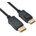 Roline Кабел DisplayPort 2.1 DP - DP, 16K60Hz, HDR, 80Gbit/s, UHBR20, M/M, 2m, черен 11.04. 6026-10 (11.04.6026-10)
