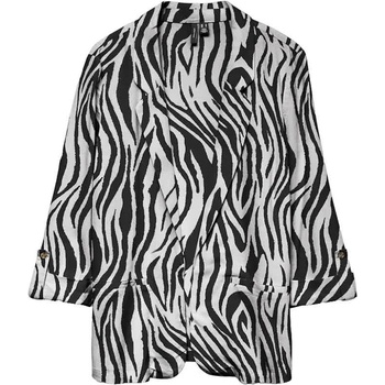 VERO MODA Сако Vero moda Jesmilo Loose blazer - Grey (Silver Lining / Sina Zebra Black)