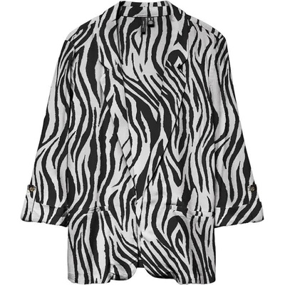 VERO MODA Сако Vero moda Jesmilo Loose blazer - Grey (Silver Lining / Sina Zebra Black)
