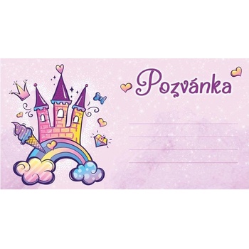 Pozvánka na oslavu 190x100mm s motivem