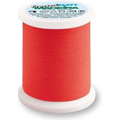 Vyšívací nit PES Madeira Frosted Matt 40 (500m) barva 7908 neon red