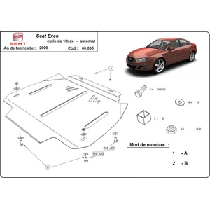 Scut Motor - Румъния Метална кора под скоростна кутия seat exeo от 2009 (73872)