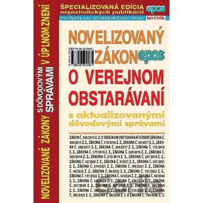 Novelizovaný zákon o verejnom obstarávaní - Epos