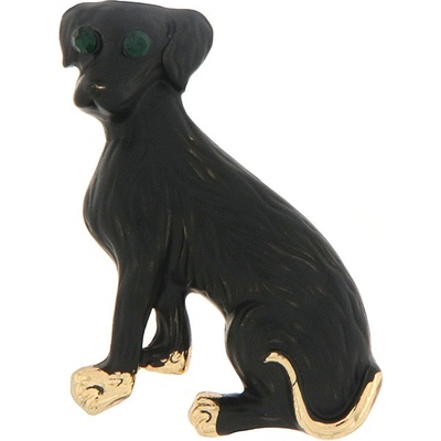 Biju brož černý pejsek zlaté 9001551-1