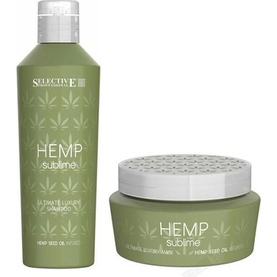 Selective Professional Хидратиращ комплект шампоан и маска с конопено масло Selective Professional Hemp Sublime Shampoo and Mask
