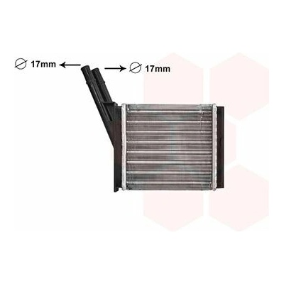 Výměník tepla, vnitřní vytápění VAN WEZEL 37006182