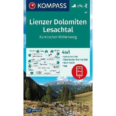 Lienzer Dolomiten, Lesachtal (Kompass - 47) - turistická mapa