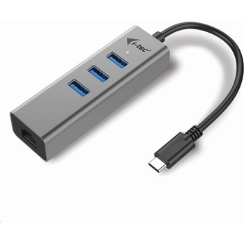 i-Tec USB-C Metal HUB 3 Port + Gigabit Ethernet C31METALG3HUB