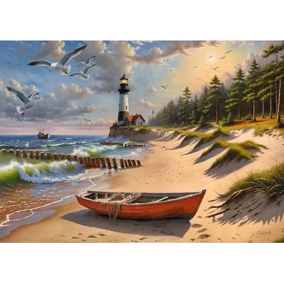 Cherry Pazzi - Puzzle Baltic Sea Coastline - 1 000 piese