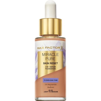 MAX Factor Miracle Pure Серум фон дьо тен 2 в 1, 60-80 Light-Medium, 30 ml