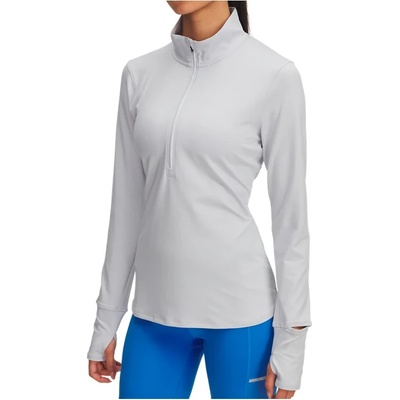 Under Armour Дамска тениска Under Armour Women's Launch Pro Half Zip Running shirt - Halo Gray (916-4918-0213)